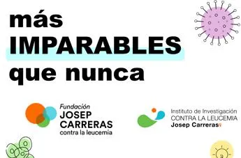 Cartel sobre los avances de la Fundación Josep Carreras contra la Leucemia