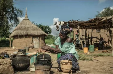 Foto aldea subsahariana para ilustrar la falta de alimentos en ciertas partes del mundo.